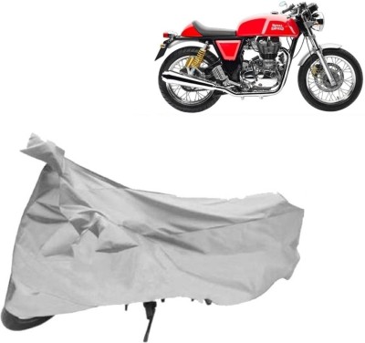 AutoKick Two Wheeler Cover for Royal Enfield(Continental GT, Silver)