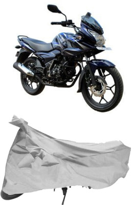 AutoKick Two Wheeler Cover for Bajaj(Discover, Silver)