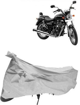 AutoKick Two Wheeler Cover for Royal Enfield(Thunderbird 500, Silver)