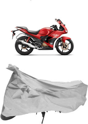 AutoKick Two Wheeler Cover for Hero(Karizma ZMR, Silver)