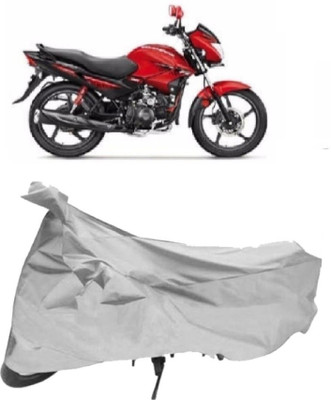 AutoKick Two Wheeler Cover for Hero(Glamour FI, Silver)