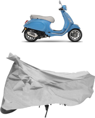 AutoKick Two Wheeler Cover for Piaggio(Vespa, Silver)