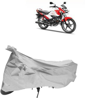 AutoKick Two Wheeler Cover for Hero(Splendor I Smart, Silver)