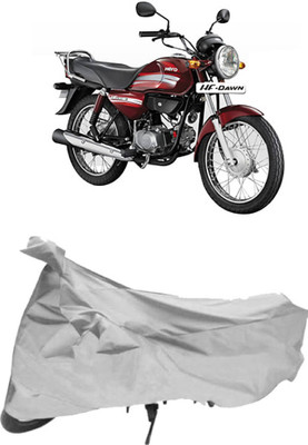 AutoKick Two Wheeler Cover for Hero(HF Dawn, Silver)