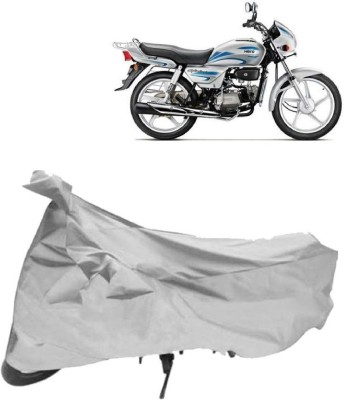 AutoKick Two Wheeler Cover for Hero(Splendor Plus, Silver)