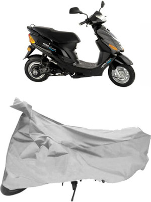 AutoKick Two Wheeler Cover for Hero(Electric Zippy, Silver)