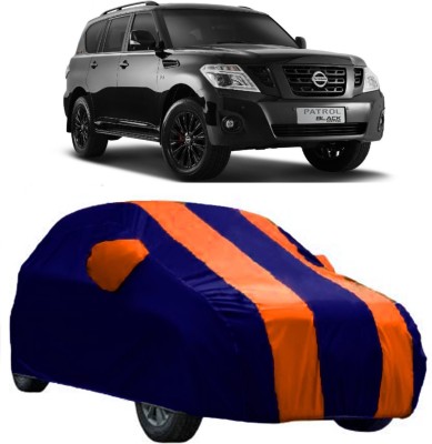 AutoKick Car Cover For Nissan Patrol (With Mirror Pockets)(Orange)