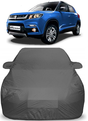 EMVAROC Car Cover For Maruti Suzuki Vitara Brezza (With Mirror Pockets)(Grey)