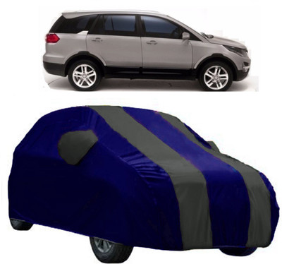 AutoCover Car Cover For Tata Hexa (With Mirror Pockets)(Grey, Blue)