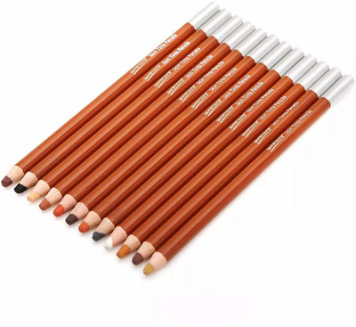 Sabahz Trading art round Shaped Color Pencils(Set of 12, pastel color)
