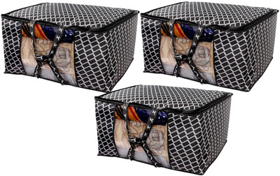 The Furnishing Tree Checkered Blanket/Quilt Bag TFTChGR_S3Combo(Grey)