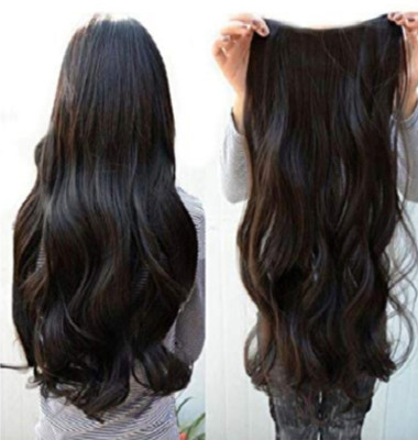 Alizz 5 clip based black Hair Extension