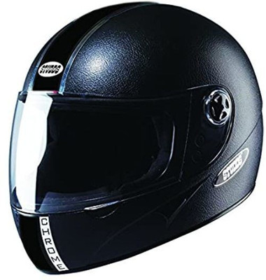 STUDDS Chrome Economy Full Face Helmet Motorsports Helmet(Black)