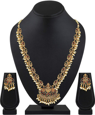 Shining Diva Alloy Gold-plated Gold, Multicolor Jewellery Set(Pack of 1)