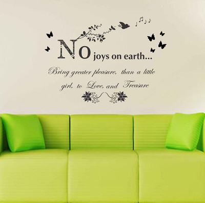 HAPPYSTICKY 100 cm Quotes Removable Sticker(Pack of 1)
