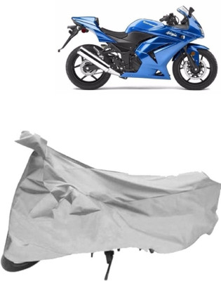 AutoKick Two Wheeler Cover for Kawasaki(Ninja 250, Silver)