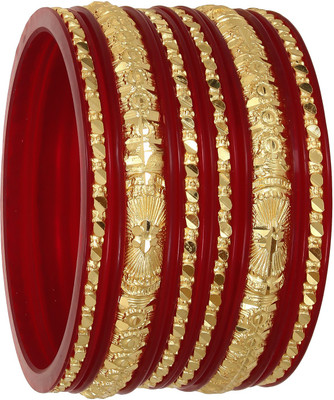 Barffy collections Plastic Gold-plated Bangle Set(Pack of 6)