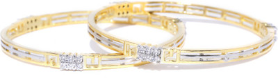 Priyaasi Brass Gold-plated Bangle Set(Pack of 2)