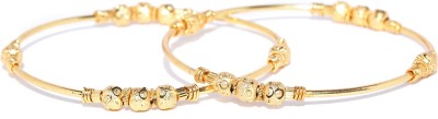 Priyaasi Brass Gold-plated Bangle Set(Pack of 2)