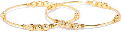 Priyaasi Brass Gold-plated Bangle Set(Pack of 2)