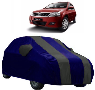 AutoKick Car Cover For Mahindra Verito (With Mirror Pockets)(Grey)