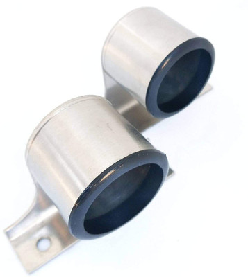 Nixnine Silver Rod Rail Bracket Metal(Pack of 2)