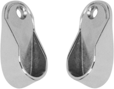 Nixnine Silver Rod Rail Bracket Metal(Pack of 2)
