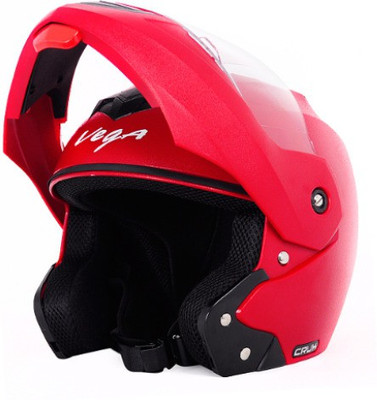 VEGA Crux Flip-Up Helmet Motorsports Helmet(Red)