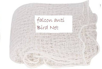FALCON 30 Ft X 10 FT White Anti Bird Net (19 mm Mesh Size) with Cable Ties(40) Camping Net(White)