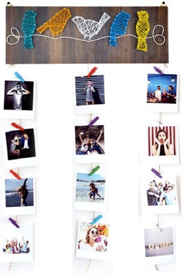 VAH Wood Wall Photo Frame(Multicolor, 12 Photo(s), All type of Photos)
