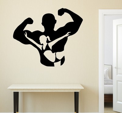 HAPPYSTICKY 152.4 cm Gym Removable Sticker(Pack of 1)