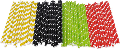 Vardhman Straight Drinking Straw(Multicolor, Pack of 100)