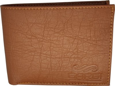 Gargi Men Tan Artificial Leather Wallet(7 Card Slots)