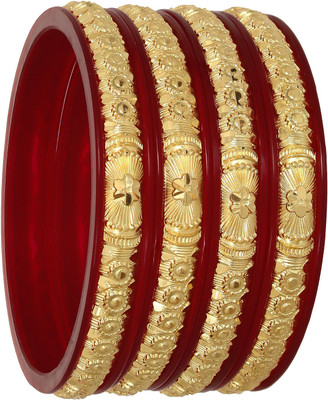 Barffy collections Plastic Gold-plated Bangle Set(Pack of 4)
