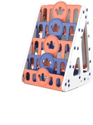 The Tickle Toe T3-L-ZY42-R Plastic Open Book Shelf(Finish Color - MULTICOLOR, Knock Down)