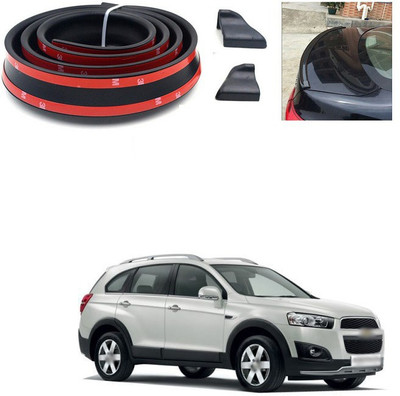 PECUNIA Plastic Car Bumper Guard(Black, Pack of 1, Chevrolet, Captiva)