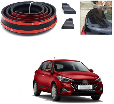 PECUNIA Plastic Car Bumper Guard(Black, Pack of 1, Hyundai, Elite i20)