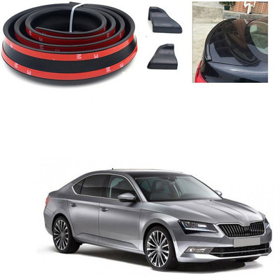 PECUNIA Plastic Car Bumper Guard(Black, Pack of 1, Skoda, Superb)