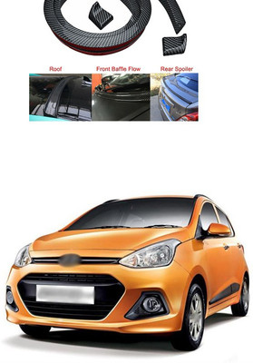 PECUNIA Plastic Car Bumper Guard(Black, Pack of 1, Hyundai, i10)