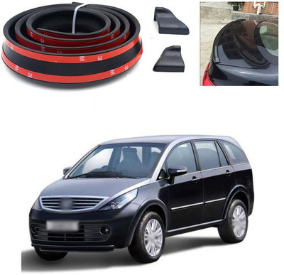 PECUNIA Plastic Car Bumper Guard(Black, Pack of 1, Tata, Aria)