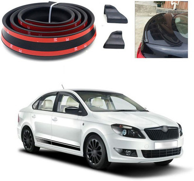 PECUNIA Plastic Car Bumper Guard(Black, Pack of 1, Skoda, Rapid)