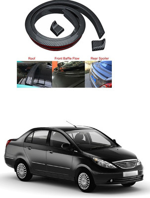 PECUNIA Plastic Car Bumper Guard(Black, Pack of 1, Tata, Aria)