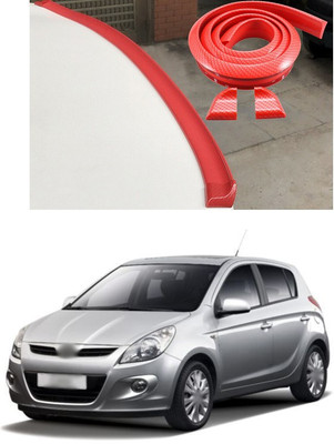 XZRTZ Plastic Car Bumper Guard(Red, Pack of 1, Hyundai, i20)