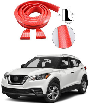 PECUNIA Plastic Car Bumper Guard(Red, Pack of 1, Nissan, Evalia)