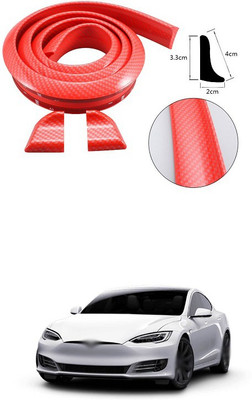 PECUNIA Plastic Car Bumper Guard(Red, Pack of 1, Tata, Tiago)