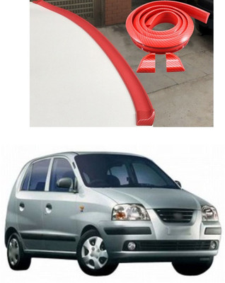XZRTZ Plastic Car Bumper Guard(Red, Pack of 1, Hyundai, Santro Xing)