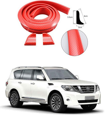 PECUNIA Plastic Car Bumper Guard(Red, Pack of 1, Nissan, Patrol)