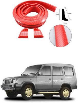 PECUNIA Plastic Car Bumper Guard(Red, Pack of 1, Tata, Spacio)