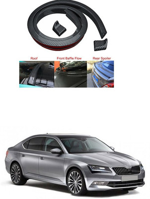 PECUNIA Plastic Car Bumper Guard(Black, Pack of 1, Skoda, Superb)