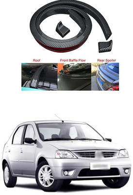 PECUNIA Plastic Car Bumper Guard(Black, Pack of 1, Mahindra, Logan)